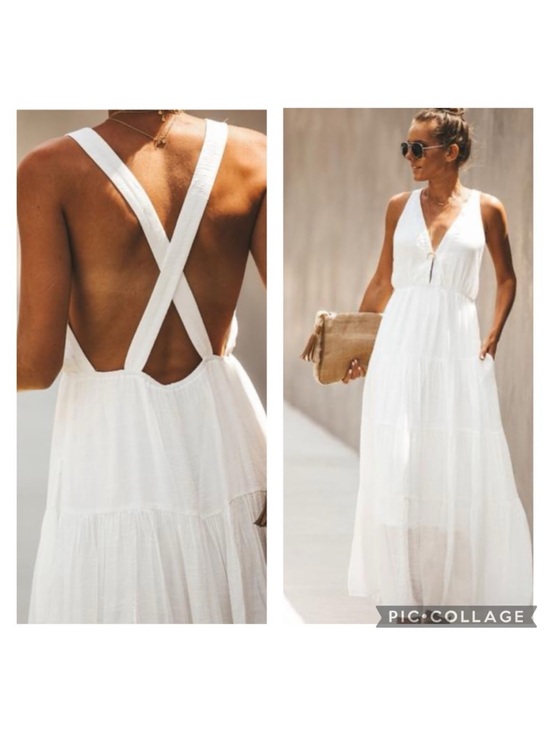 Vici Dresses & Skirts - Vici Moon of my life criss cross back maxi dress